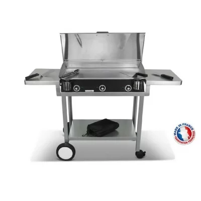 PLANCHAELEC Pack plancha &eacute;lectrique  LUX 830 CARBON - CHARIOT MONCEAU 