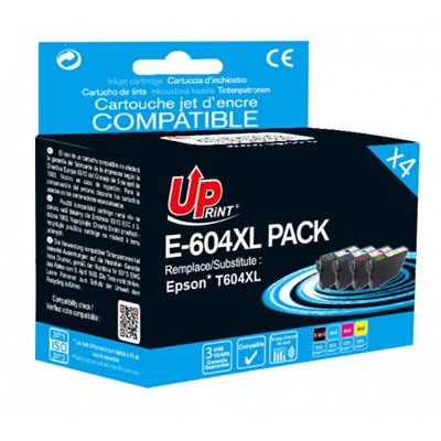 UPRINT Pack PREMIUM compatible avec EPSON 604XL, 4 cartouches