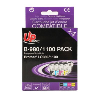 UPRINT Pack PREMIUM compatible BROTHER LC-980/1100, 4 cartouches