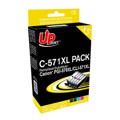 UPRINT Pack PREMIUM compatible CANON CLI571XL/PGI570XL 5 cartouches