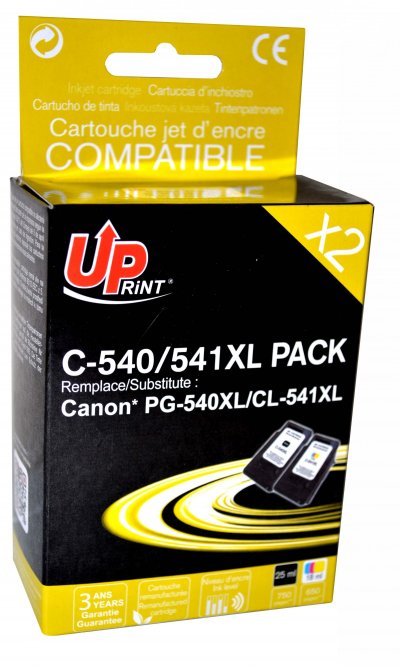 UPRINT Pack Premium Compatible Canon Pg-540xl/cl-541xl, 2 Cartouches