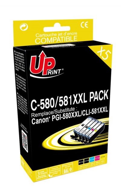 UPRINT Pack PREMIUM compatible CANON PGI-580 / CLI-581XXL