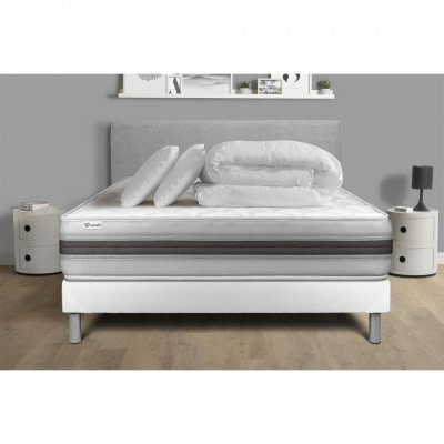 VITALIT Pack pr&ecirc;t &agrave; dormir 140x190 M&eacute;moire de forme
