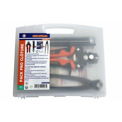 EDMA Pack pro cloture 1 agrafeuse + 1 tenaille + 1000 agrafes - 041855