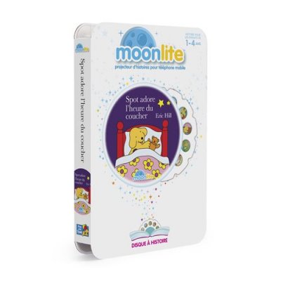 MOONLITE Pack projecteur  avec histoire Spot adore l&rsquo;heure de coucher