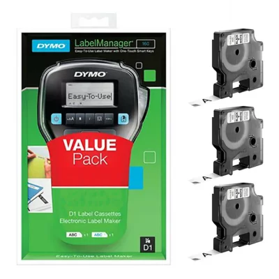 DYMO Pack promo 3 rubans  D1 + 1 &eacute;tiqueteuse LM160P 2142991
