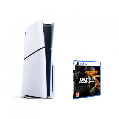 SONY Pack PS5 Standard : Console PlayStation 5 (mod&egrave;le Slim) + Call of Duty : Black Ops 6 (code dans la boite)
