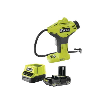 RYOBI Pack  Compresseur 18V One Plus R18PI-0 - 1 Batterie 2.0Ah - 1 Chargeur rapide