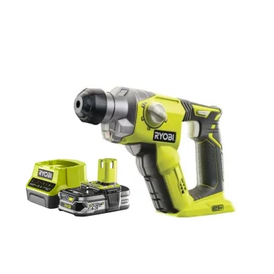 RYOBI Pack  Marteau perforateur 18V One+ R18SDS-0 - 1 Batterie 2.5Ah - 1 Chargeur rapide RC18120-125