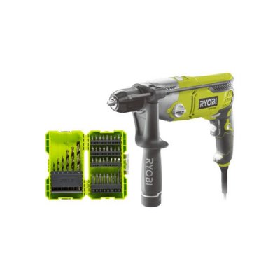 RYOBI Pack  Perceuse &agrave; percussion RPD1200-K - 1200W - Coffret de 38 accessoires - RAK38SDD