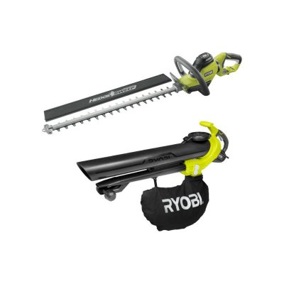 RYOBI Pack  Taille-haies &Eacute;lectrique 600w Rht6160rs - Souffleur Aspiro-broyeur &Eacute;lectri