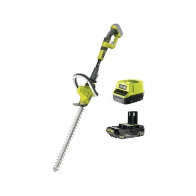 RYOBI Pack  Taille-haies OHT1850X - 18V One+ - Bras articul&eacute; - 1 Batterie 2.0Ah - 1 Chargeur rapide