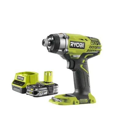 RYOBI Pack  Visseuse &agrave; choc 18V OnePlus R18ID3-0 - 1 Batterie 2.5Ah - 1 Chargeur rapide RC18120-125