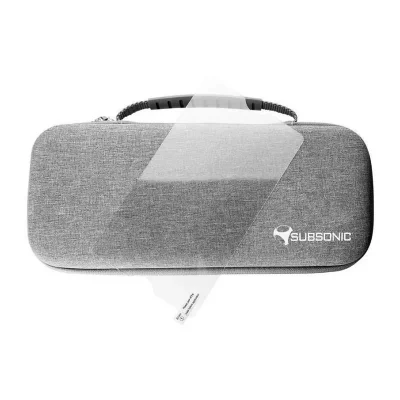 SUBSONIC Pack Sacoche  + Protection d'&eacute;cran en verre tremp&eacute; pour PS5 Portal Gris 