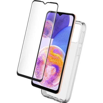 BIGBEN CONNECTED Pack Samsung G A23 5G Coque Transparente + Verre tremp&eacute; Bigben