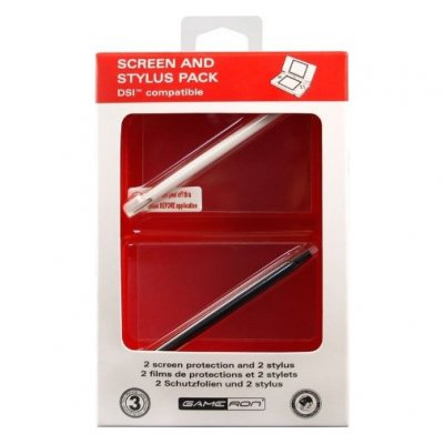 AWG Pack Screen & Stylus - 2 films de protection et 2 stylets pour DSi