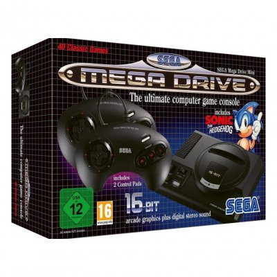 Pack Sega Mega Drive Mini Noir
