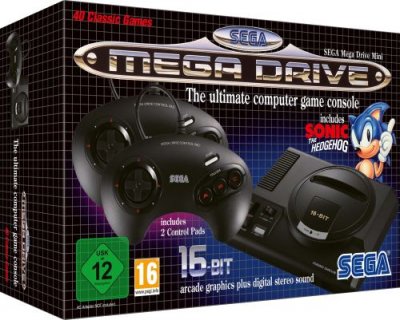 SEGA Pack  Mega Drive Mini Noir