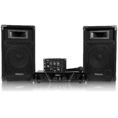 IBIZA SOUND Pack sono ibiza dj300n 480w + table de mixage + 2 hp + mic