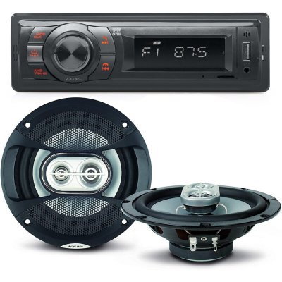 CALIBER Pack sono voiture Auto Radio NewOne AR270 80 Watts  + 2 haut parleurs 16,5cm 120W