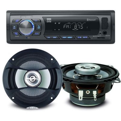 CALIBER Pack sono voiture Auto Radio NewOne AR375BT 120 Watts + 2 haut parleurs 10cm 80W