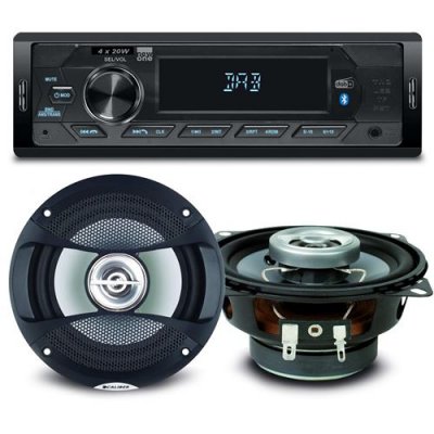CALIBER Pack sono voiture Auto Radio NewOne AR390DAB 80 Watts + 2 haut parleurs 10cm 80W