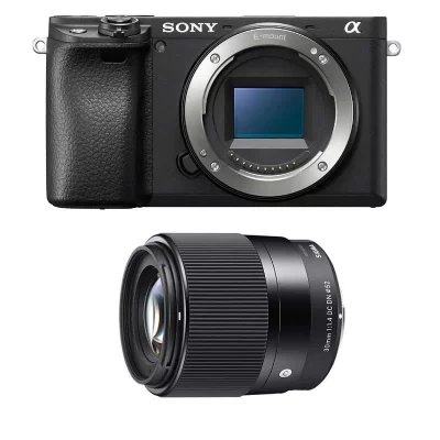 SONY PACK  ALPHA 6400 NOIR + SIGMA 30mm 1.4