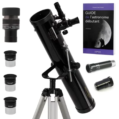 OMEGON Pack t&eacute;lescope  76/700 az1