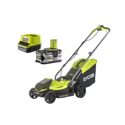 RYOBI Pack Tondeuse pouss&eacute;e 18V OnePlus OLM1833B - 1 Batterie 5.0Ah - 1 Chargeur rapide RC18120-150