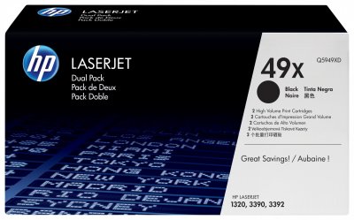 HP Pack toner  Q5949XD 49X - 2 x Noir