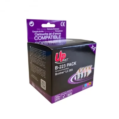 UPRINT Pack  Compatible avec Brother Lc-223 4 Cartouches
