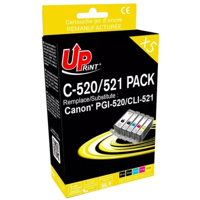 UPRINT Pack  compatible CANON PGI-520/CLI521, 5 cartouches