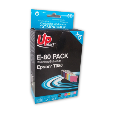 UPRINT Pack  compatible EPSON T0807, 6 cartouches
