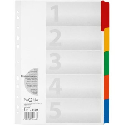 PAGNA  31000&nbsp;8&nbsp;5&nbsp;intercalaires A4&nbsp;Blanc