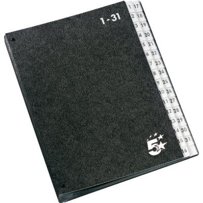 PAGNA  Classeur A Anneaux "Basic Colours", Noir, Format A4,