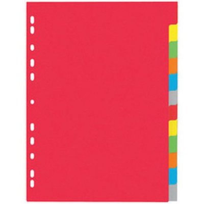 PAGNA  Intercalaires en carton, A4, 12 touches, 6 couleurs