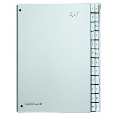 PAGNA  Pultordner Color, Din A4, A Z, 24 F&auml;cher, Silber