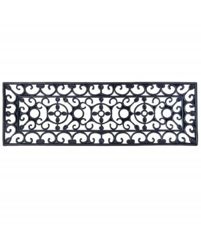 ESSCHERT DESIGN Paillasson - Caoutchouc - 75 x 25 cm - Livraison gratuite - Noir