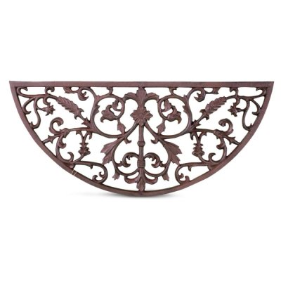 DECORATION D AUTREFOIS Paillasson Demi Lune Fonte Marron 69cm - Marron
