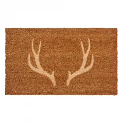 AUBRY GASPARD Paillasson en fibres de coco bois de cerf thermopress&eacute; 75x45