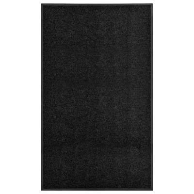 VIDAXL Paillasson lavable Noir 90x150 cm  Noir