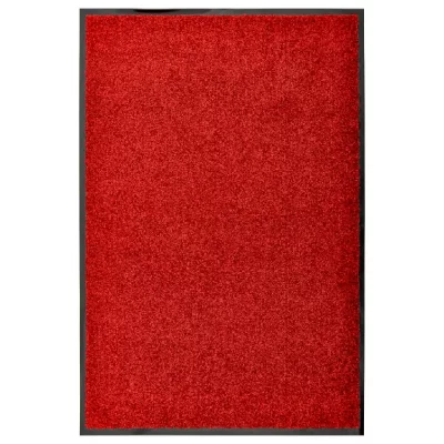 VIDAXL Paillasson lavable Rouge 60x90 cm  Rouge