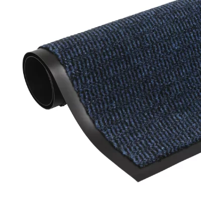 VIDAXL Paillasson rectangulaire 120 x 180 cm Bleu  Bleu