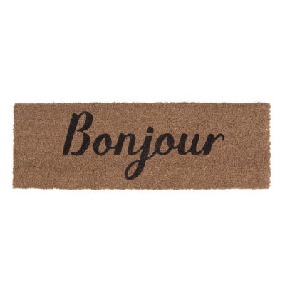 PT Paillasson rectangulaire en fibre de coco - 75x26 cm - Marron