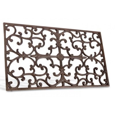 DECORATION D AUTREFOIS Paillasson Rectangulaire Fonte Marron 65x2x37cm