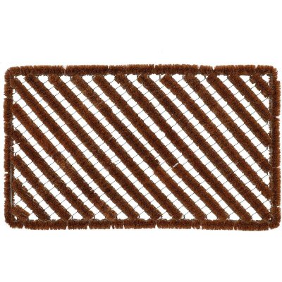 AC DECO Paillasson spirale en fibres de coco 75 x 45 cm