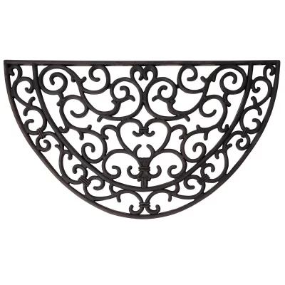 ESSCHERT DESIGN Paillasson tapis caoutchouc demi-lune - 68 x 40 cm