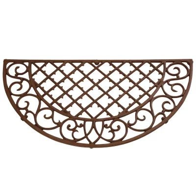 ESSCHERT DESIGN Paillasson tapis fonte demi-lune - 67 x 34 cm