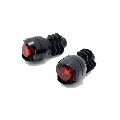 CATEYE Paire d eclairage pour embouts de guidon  orb bar end noir