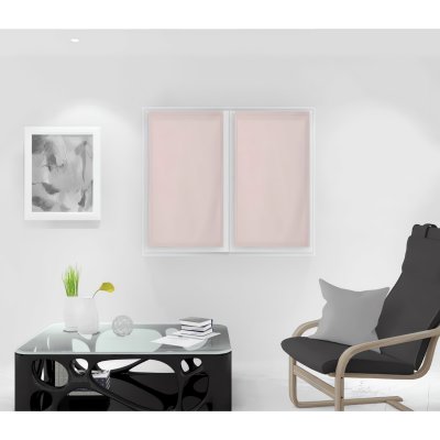 Paire de brise bise 45x90 cm dolly rose - Rose